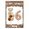 Ins vintage caramelo de crema película de aluminio digital traje de cumpleaños animal de dibujos animados combinación tarjeta trasera globo individual al por mayor