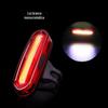 Luz de aviso de segurança de condução noturna nova fábrica direta impermeável bicicleta tail light usb recarregável mountain bike tail light