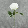 Rosa Veludo Pérola Única Flor Artificial Simulação Casamento Decoração Casa Hotel Cenário Rosa Única