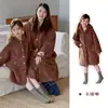 Nuevos pijamas de otoño e invierno para niños, camisones para niñas, ropa de casa para bebé Clase A, pijamas para bebés, pantalones largos, conjunto de bata