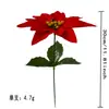 Árbol de Navidad artificial transfronterizo de Amazon con flores de Pascua, agujas de pino y bayas para arreglos florales DIY, decoración del hogar europea y americana