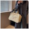 Bolsa Boston Retrô Bolsa de Viagem 2025 Lona Moda Pasta Leve Viagem de Negócios Curta Bolsa Tote Coreana de Ombro para Mulheres