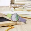 Nuevo reloj Shengke para mujer, esfera degradada, moda, moderno, correa de dos colores, movimiento de vida resistente al agua, fabricantes