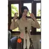 Camisa francesa de puro deseo floral con lazada para mujer, nuevo modelo de verano, entallada a la cintura, corte ajustado, top versátil de manga corta para chicas a la moda