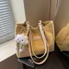 Bolsa Casual de Grande Capacidade para Mulheres 2026 Nova Moda Bolsa de Ombro Nicho Versátil Bolsa para o Dia a Dia Bolsa Tote de Trabalho