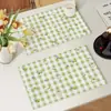Mantel Bordado con Cuentas Decoración de Escritorio Resistente a Altas Temperaturas Almohadilla Aislante Térmico Anti quemaduras Estilo Ins Hecho a Mano Especial Antideslizante Dropshipping