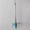 Riel de infusión de acero inoxidable en forma de U, riel de infusión en forma de L con colgador de botella para soporte de infusión ambulatoria hospitalaria