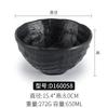 Vajilla de Mesa para Hotel Restaurante melamina plástico negro imitación porcelana anticaída esmerilado tazón pequeño de plástico tazón comercial tazón para sopa tazón para arroz
