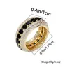 Anillos Populares Transfronterizos Estilo Hip-Hop Punk Coloridos de Moda Calle Personalizados de Alta Gama para Hombres Venta al por Mayor