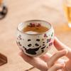 Taza Maestra Ruyao de Fábrica con Forma de Huevo de Dragón Panda Juego de Té Chino Kung Fu de Alta Gama Taza de Té Pequeña Película de Apertura Puede Levantar la Taza de Té