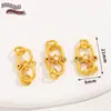 Chapado en Cobre con Oro Real de 18K Broche de Figura de Ocho Broche en S Colgante Broche de Enlace Rápido Broche de Extensión Cordón de Pulsera Accesorios para Manualidades