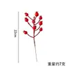 Amazon Fruta de la Fortuna Artificial Fruta de Acebo Simulación Adorno de Decoración Navideña Fruta Roja Simulación Fruta Roja Decoración de Año Nuevo