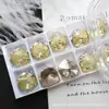 Cristal K9 Lapidado Quadrado 10mm Sem Fundo Perfurado Bola Empilhável Pedras Strass Decorações de Nail Art Dazzling de Alta Qualidade Premium