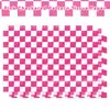 Wx087 Xadrez Vermelho Rosa Papel Sydney 17g Papel de Embrulho à Prova de Umidade para Doces de Presente Papel Decorativo Xadrez Vermelho Rosa
