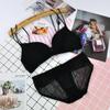 Novo estilo francês fino meninas 'sexy lace push-up sutiã peito grande pequeno conjunto de sutiã fino