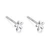 Aretes de Plata Esterlina s999 Aretes Simples para Mujer Pequeños Aretes de Estrella Luna Mori Poste para la Oreja Antialérgicos Aretes de Plata