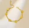 Pulsera de calabaza con forma de corazón de doble capa, transfronteriza, delicada y lujosa para mujer, con un diseño dulce y elegante, que irradia elegancia refinada y versatilidad