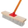 Cepillo de baño de nailon de pelo duro con mango largo, cepillo de limpieza para suelos, cepillo de limpieza para azulejos y paredes, cepillo de agua
