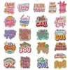 Nuevas Calcomanías de Tela Bordadas con Citas Inspiradoras de Celebridades para Decoración de Ropa Parches de Letras Calcomanías Parches Bordados de Energía Positiva Planchado