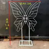 Estrutura de Borboleta de Ferro DIY Decoração Grande para Exterior Estrutura Gigante de Borboleta Tridimensional Suporte de Exibição