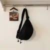 Nova Bolsa de Ombro Casual de Lona Outono 2026 para Mulheres, Bolsa Transversal, Bolsa de Peito Esportiva, Bolsa de Cintura Versátil de Nicho, Bolsa Feminina no Atacado