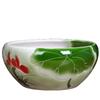 Tanque de Peces de Cerámica Jingdezhen Acuario de Escritorio Integrado Pintado a Mano para Cría de Peces Dorados, Tortugas, Nenúfares, Macetas de Loto, Tamaño Grande Fabricante