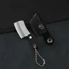 Faca pequena expressa dividida ponta do dedo faca de cozinha pingente de chaveiro personalidade criativa anel de corrente de carro pingente brinquedo masculino