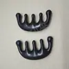 Pente de Massagem de Sândalo Dentes Grossos de Madeira Cinco Dentes Massageador de Sândalo Verde Massagem Ativa Raspagem do Couro Cabeludo Pente de Madeira de Cinco Garras