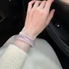 Pulsera de Jade Púrpura Uva Luna Púrpura para Mujer Joven Hielo Transparente Lichi Congelado Venta Directa de Fábrica Envío Gratis