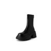 Pernas de Pássaro ~ Botas Slim de Cano Curto 2024 Novas Botas de Cano Curto com Salto Grosso para Pessoas Baixas Botas Slim para Tornozelo