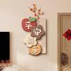 Pintura Decorativa Cálida para Sala de Estar, Pintura Colgante Estilo Crema para Esquina de Pared Estéreo, Pared de Fondo de TV para Restaurante, Mural con Buen Significado