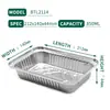 Suministro Directo de Fábrica de Moldes para Tartaletas de Huevo Sellados con Plástico, Cajas Redondas de Empaque, Cajas de Papel de Aluminio para Barbacoa, Contenedores de Papel de Aluminio de Grado Alimenticio