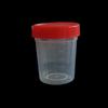 Copo de Urina Plástico Descartável 120ml Fornecido de Fábrica, Copo Transparente para Escarro de Laboratório Hospitalar, Copo para Coleta de Sêmen com Tampa de Rosca 120ml para Uso Médico