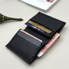 Cartera nueva transfronteriza de cuero para hombre, capa superior de piel de vaca, tarjetero, mini, gran capacidad, sentido avanzado, comercio exterior, en stock, venta al por mayor