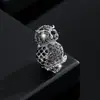 Broche de Búho Lindo de Alta Gama con Diamantes, Pin Completamente Incrustado de Diamantes, Accesorio de Ropa Unisex, Broche de Búho Vintage