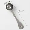 Cuchara medidora de acero inoxidable para hornear, cuchara de café con báscula, cuchara para condimentos, cuchara redonda multi-tamaño de cocina, de venta caliente transfronteriza, en stock