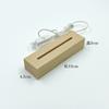 Lámpara de Escritorio al por Mayor Base de Madera Base de Lámpara Soporte Base Redonda DIY Marco de Base Madera Maciza Moderno Minimalista Madera de Haya