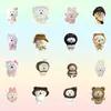 70 Adorável Desenho Animado Vermelho da Internet Cabeça de Fantoche Urso Autodepreciativo DIY Caixa de Armazenamento Criativa Caneca Adesivo Decorativo para Computador