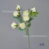 Flores blancas artificiales, modelado de paisaje de jardín de invierno, diseño de salón de bodas blanco, arreglo floral, rosa phalaenopsis