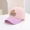 Nova Boné de Baseball Infantil Outono Fofo Desenho Animado Urso da Sorte Aba Curva Chapéu para Crianças de Meia-Idade ao Ar Livre Venda por Atacado
