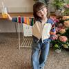 Chaqueta Suéter Personalizada para Niñas Delgada Primavera y Otoño 2025 Nuevo Estilo Moda Otoño Cárdigan Tejido para Niñas