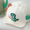 Chapéu de bebê, outono, grosso, desenho animado, dinossauro, aba macia, boné de beisebol, boné moderno com punho, boné bico de pato infantil, transfronteiriço