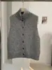 Chaleco de Punto de Otoño para Mujer KEKEZOON de Cuello Alto para Superponer Ajustado de Alta Gama Chaleco Cálido 8950