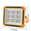 Luz de inundação portátil com carregamento solar mais vendida luz de acampamento ao ar livre super brilhante portátil para casa móvel iluminação de emergência