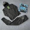 Marca de Rua Moda Casual Roupa Esportiva Conjunto Top Calças Inverno Hip Hop Masculino e Feminino Moletom com Capuz Esporte
