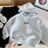 Moletom com Capuz Muye para Meninos, Novo Produto de Outono, Roupa Infantil Zhili de Huzhou, Moletom Largo Estilo Coreano, Blusa Casual