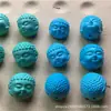 Magnesita Optimizada Segunda Generación Turquesa Azul Cabeza de Buda Sakyamuni Accesorios de Cuentas DIY para Pulsera Hecha a Mano 108 Cuentas de Buda