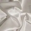 Tela de Satén de Cristal Blanco y Negro, 100% Poliéster, Brillante y con Buena Caída, Tela de Diseñador para Forro de Vestido Sedoso