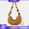 Moda 2026 Nuevo Bolso de Hombro de Moda Retro Plegado Tipo Dumpling Bolso Cruzado de Gran Capacidad Bolso para Mujer