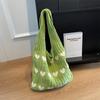 Bolsa de punto nueva transfronteriza, bolsa de axila, nueva bolsa de axila tejida a mano de lana de verano, bolso de hombro Love